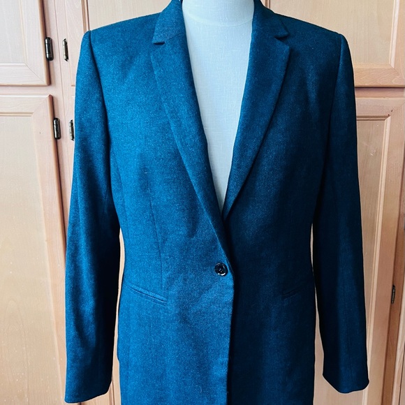 Banana Republic Nova Fides Italy Blazer Single Button Wool size 12 - Picture 1 of 8